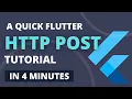 Flutter HTTP POST Send Data to the Server Flutter Tutorial for Beginners