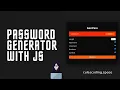 Build a random password generator app with vanilla JavaScript