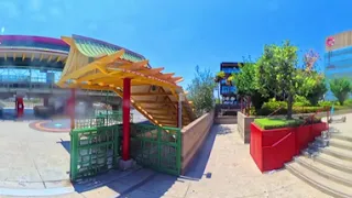 LA Metro Light Rail A Line Chinatown Station departure Grand Entrance 360 Los Angeles 2026