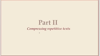 COMP526 Unit 7-4 2020-03-23 Compression Run-Length Encoding