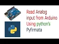 Read analog input from arduino using python s pyfirmata