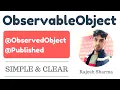 ObservableObject Published ObservedObject in SwiftUI SwiftUI for beginners