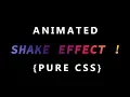 Pure CSS Text Shake Effect