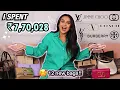 HUGE LUXURY BAG HAUL Louis Vuitton Burberry Jimmy Choo YSL Valentino Tory Burch Gucci Coach