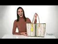 Tory Burch Gemini Link Canvas Floral Tote SKU 9479762