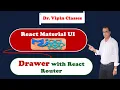 25 React Material UI Drawer with React Router Dr Vipin Classes