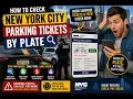 How to check New York City parking tickets by plate