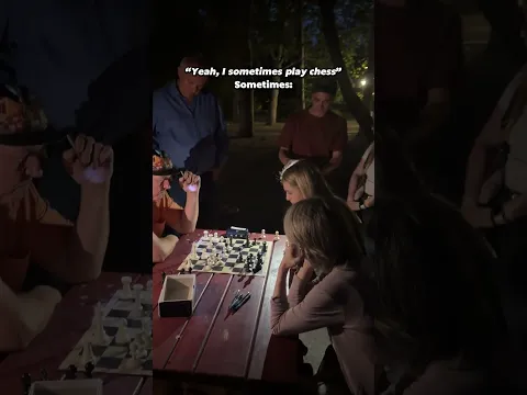 Playing Park Chess In Complete DARKNESS With Torches 😍