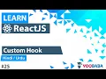 ReactJS Custom Hook Tutorial in Hindi Urdu
