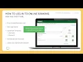 Business Online Banking First Log In