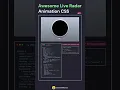 Animated CSS Radar Animation Next Level Live radar using Html CSS HTML CSS CodeMinds