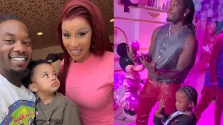 Offset Pulls Up On Cardi B For The First Time In Years For Their Children’s Birthday Party
