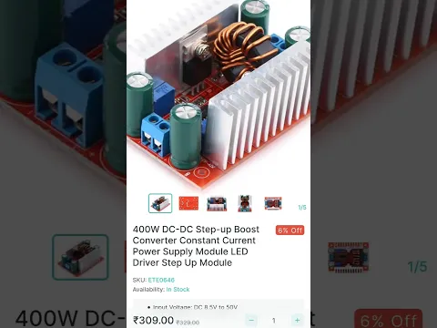 400W DC-DC Boost Converter at Best Price @robomanindia @roboman.in