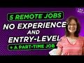 Download Lagu 5 LEGIT JOBS !  No Experience \u0026 Entry-Level Work From Home Jobs + More Remote Jobs (USA Only)