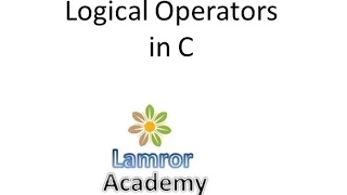 C Tutorial 11 Logical operator in C Programming