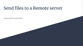Send files using paramiko - python