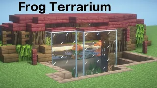 Tutorial How to make a large frog Terrarium in Minecraft 1 19 Easy Terrarium Paludarium