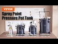 VEVOR Spray Paint Pressure Pot Tank for Industry Home Decor Architecture Construction