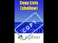 Python - Copy List