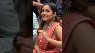 anikha surendran sweet pink blouse shows hot apples present at latest function 