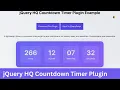 15 jQuery Plugin Tutorial Countdown Timer Learn with Gsarwar