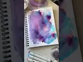 New sketchbook idea Make a cool galaxy background using plastic wrap and markers