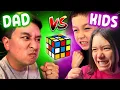 DAD vs KIDS Rubik s Cube CRAZY Challenge