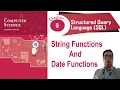 NCERT CLASS 12 CHAPTER 9 String functions in MYSQL Date and Time function in MYSQL