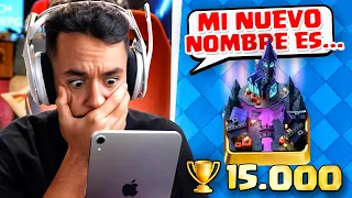 MI NUEVO NOMBRE DE CLASH ROYALE Y CONSIGO 15.000 COPAS - TheGrefg