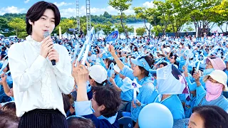 김용빈 독립기념관을 가득 메운 스카이블루 물결이 장관! 사랑빈 팬분들을 항상 먼저 생각하는 (생일 축하 메세지+버스 계단 안전 지킴) 2026천안K-컬처박람회폐막 전체 현장분위기