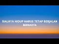 Download Lagu Bernadya - Sialnya, Hidup Harus Tetap Berjalan [Lirik]