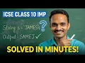 Program to Swap First and Last Character of a String in Java ICSE Computer Class 10