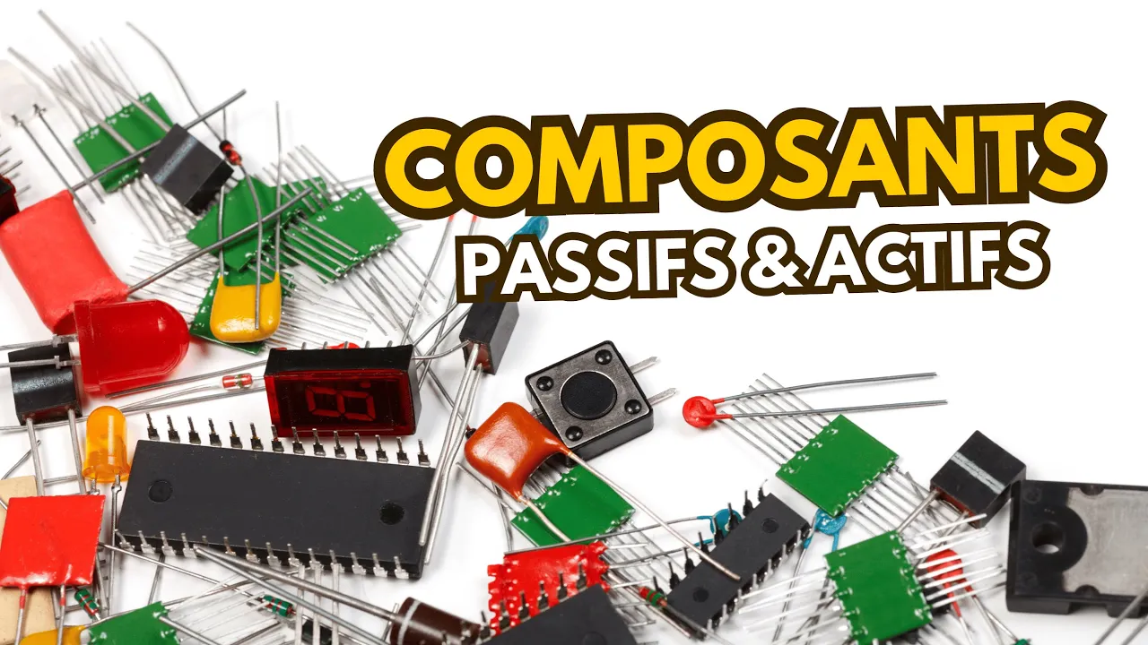 Composants passifs et actifs (résistance, condensateur, transistor, diode...)