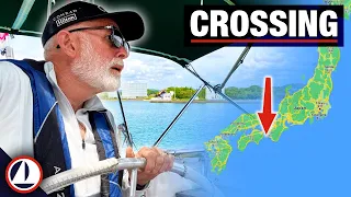 43 Nautical Mile Crossing to Shikoku after 40 days in Wakayama (solo sailing)