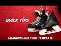 Quick Tip How to Change a Box Pool Template
