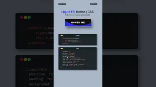 Making a LIQUID Button with a Magic Hover Effect