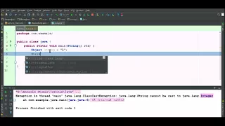 Java for Android Tutorial Classcastexception Handling