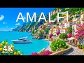 Amalfi Coast Escape 4K 🌊 Sunlit Shores \u0026 Rugged Cliffs with Deep House Summer Mix 2026