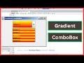 Java Tutorial - Create Gradient Combobox In Java Swing Netbeans With Source Code