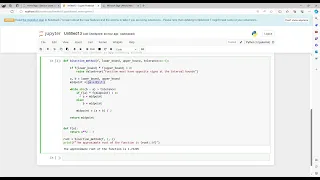 Implementation Of Bisection Method In Python