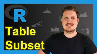 Subset Table Object in R Example Extract Elements by Logical Condition Get Frequency Counts