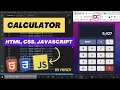How to Build a Calculator using HTML CSS JavaScript