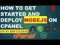 How To Get Started and Deploy Nodejs on cPanel A Step-by-Step Tutorial