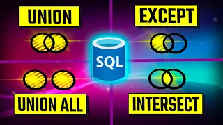 SQL SET Operators Visually Explained UNION UNION ALL EXCEPT INTERSECT Course 11