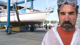 DOWN and DIRTY in the Boat Yard!  – Sailing Vessel Delos Ep. 289