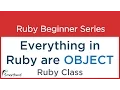 Ruby Tutorial Coding with Ruby Class All are objects in Ruby