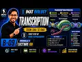 IMAT Biology 2026 Transcription Explained Lecture 09