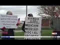 St Joseph residents participate in HANDS OFF protest