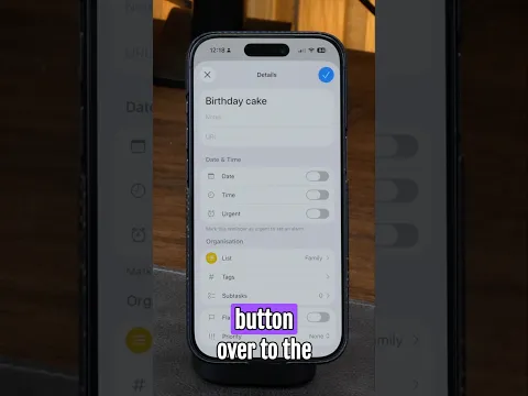 Create reminders with alarms on your iPhone #iphonetips #ios26 #reminders