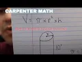 Carpentry with Chris Carpentry math